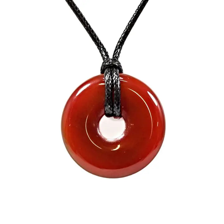 Crystal Power Ring Pendant Necklace - Various image 5