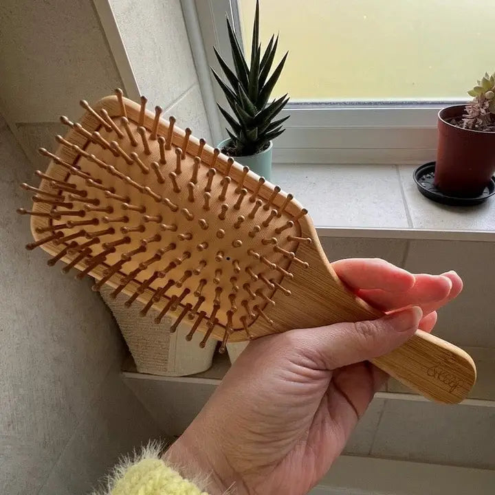Bamboo Paddle Hair Brush image 0