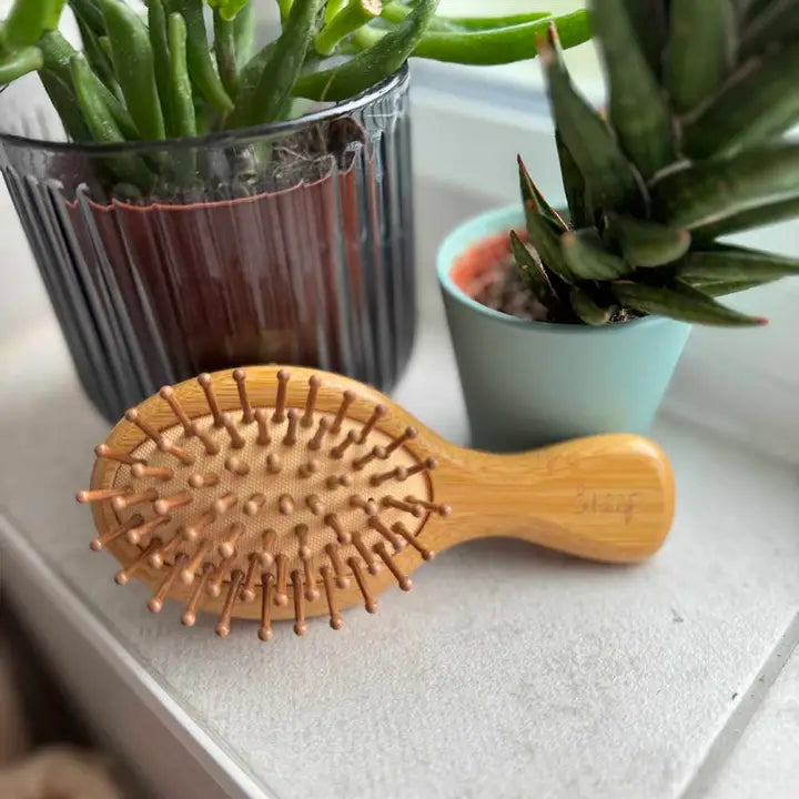Mini Bamboo Hairbrush image 0