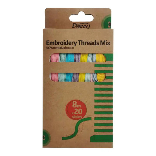Darnn Embroidery Threads, Multi Colour Embroidery Thread image 0