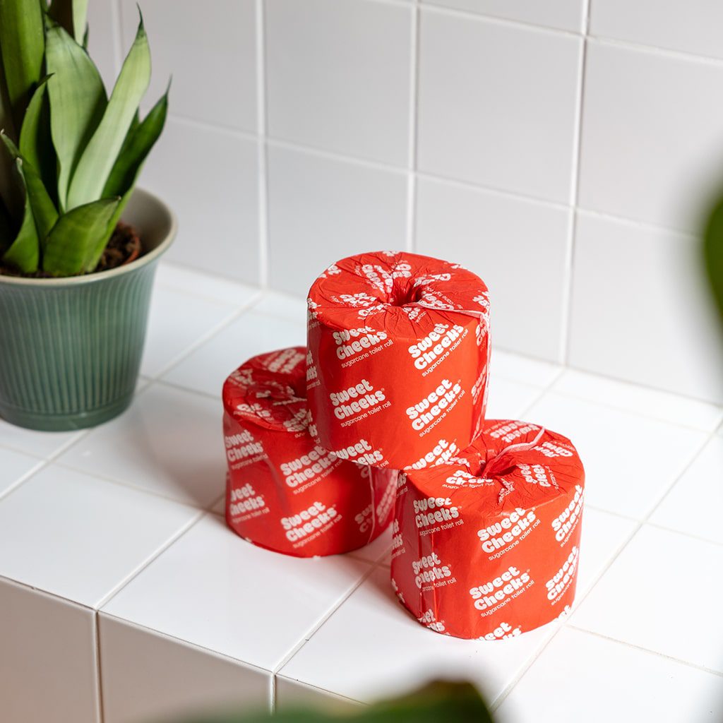 Sweet Cheeks - Sugar Cane Toilet Roll - Individually wrapped