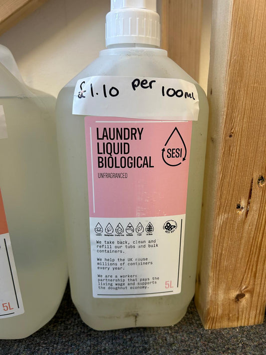 SESI- laundry liquid biological- unfragranced- £0.34 per 100ml