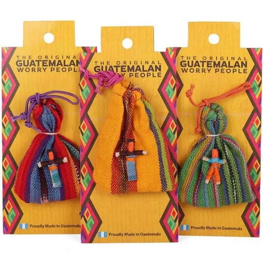 Guatemalan x6 mini Worry Dolls in Bag